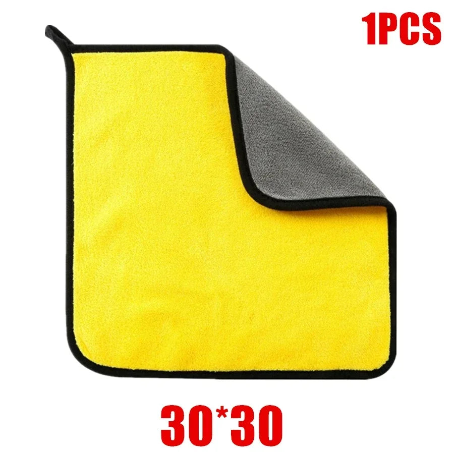 Microfibre de Nettoyage Auto Professionnelle – Serviette Car Wash & Detailing Haute Absorption (1/2/6 Pack)