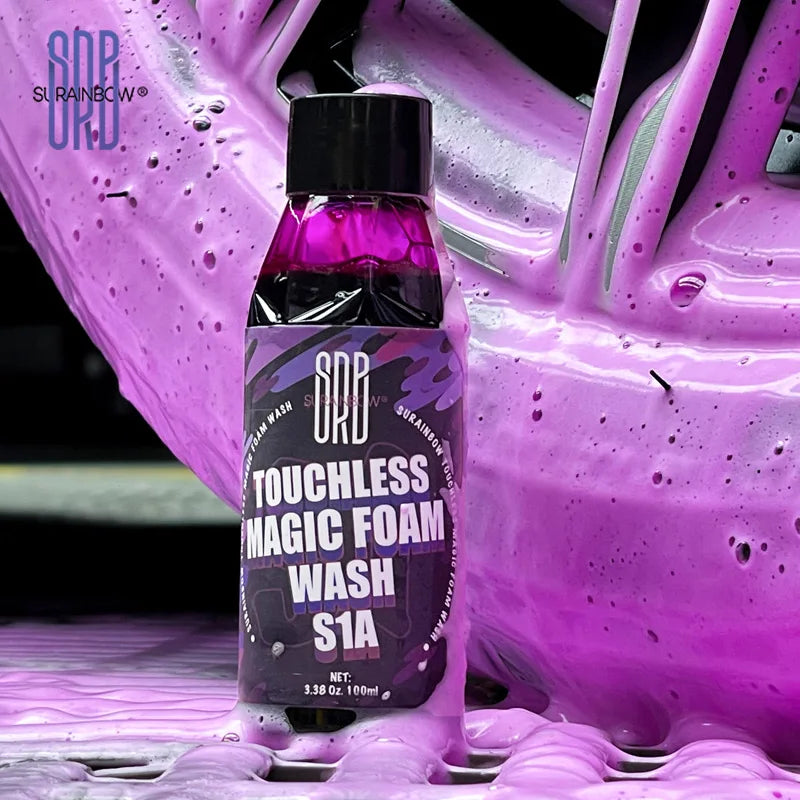 Shampoing Moussant Rose & Cire 2 en 1 – Lavage Voiture Haute Brillance | Detailing Auto, Nettoyage et Protection Carrosserie Foam Cannon & Seau