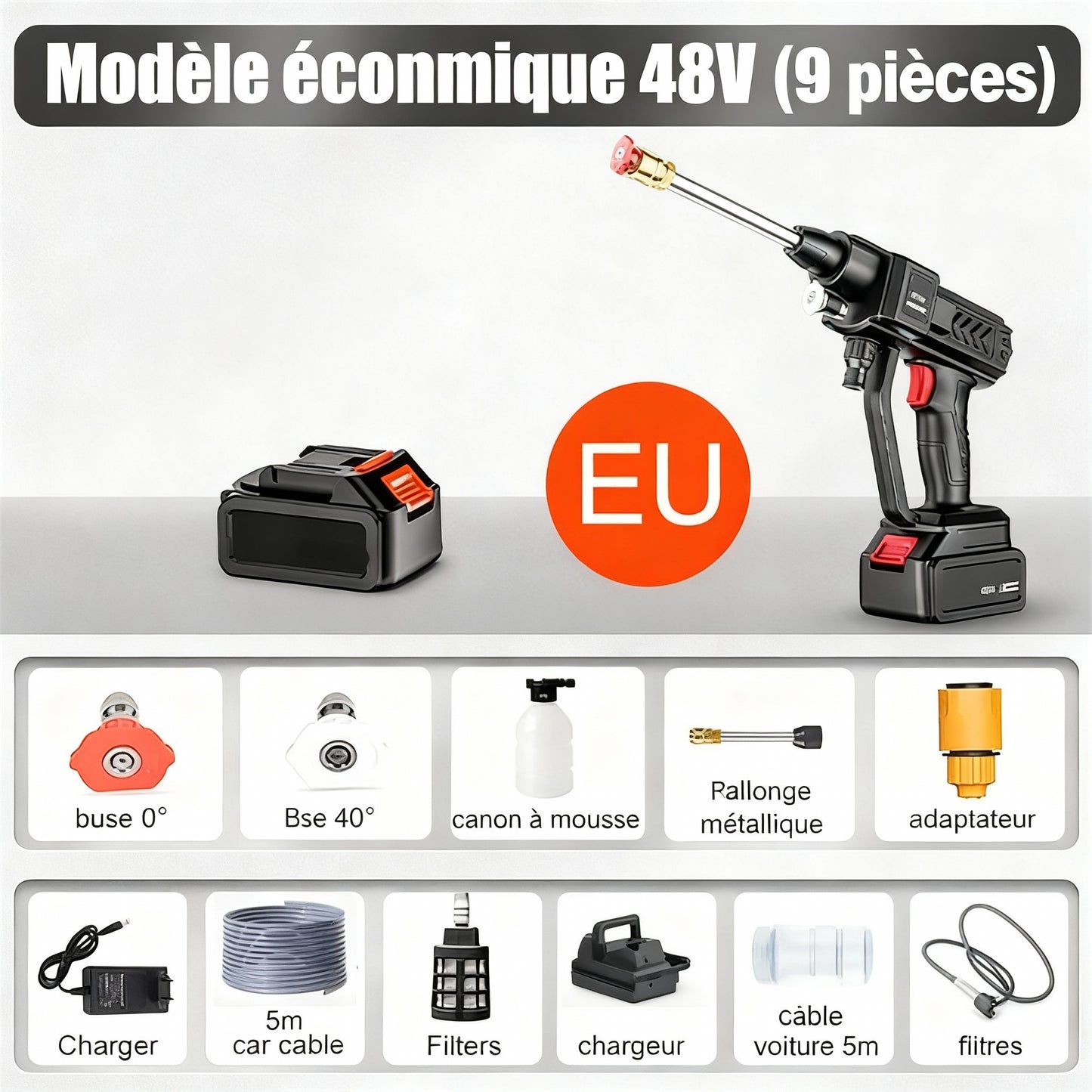 Pistolet Haute Pression Sans Fil SEEISWORK – Detailing Auto Maniac Auto Style