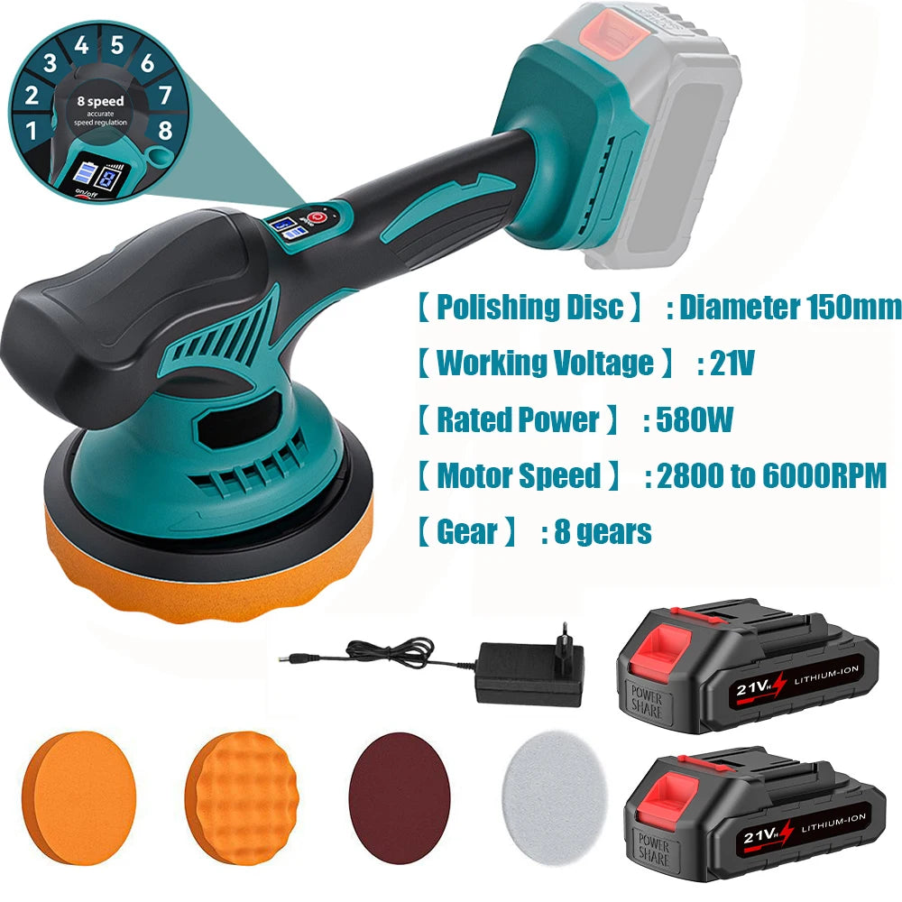 Polisseuse voiture TURQUOISE