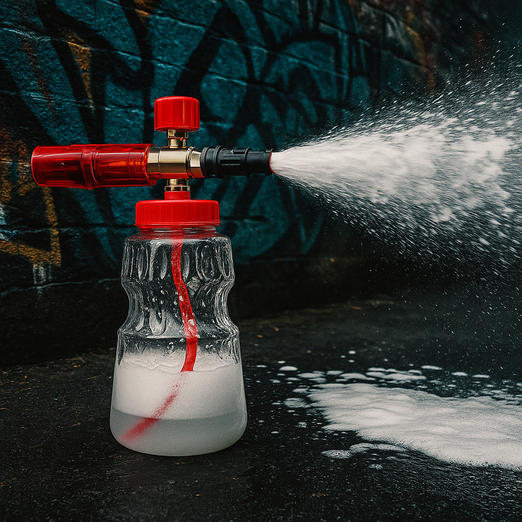 Canon à Mousse Détailing Rouge – Pulvérisateur Mousse pour Lavage Auto