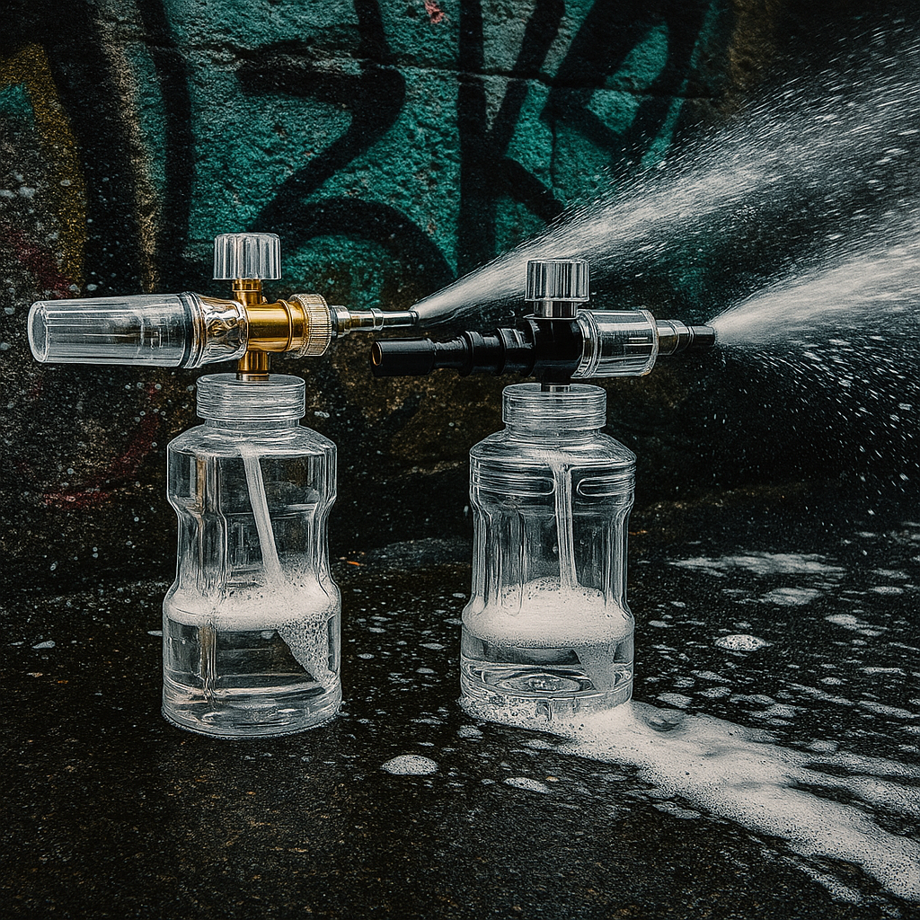 Canon à Mousse Détailing OR / Argent – Pulvérisateur Mousse pour Lavage Auto