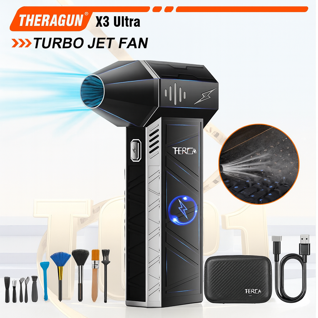 Souffleur d’Air Comprimé THERAGUN X3 Ultra – 180000 RPM Sans Fil