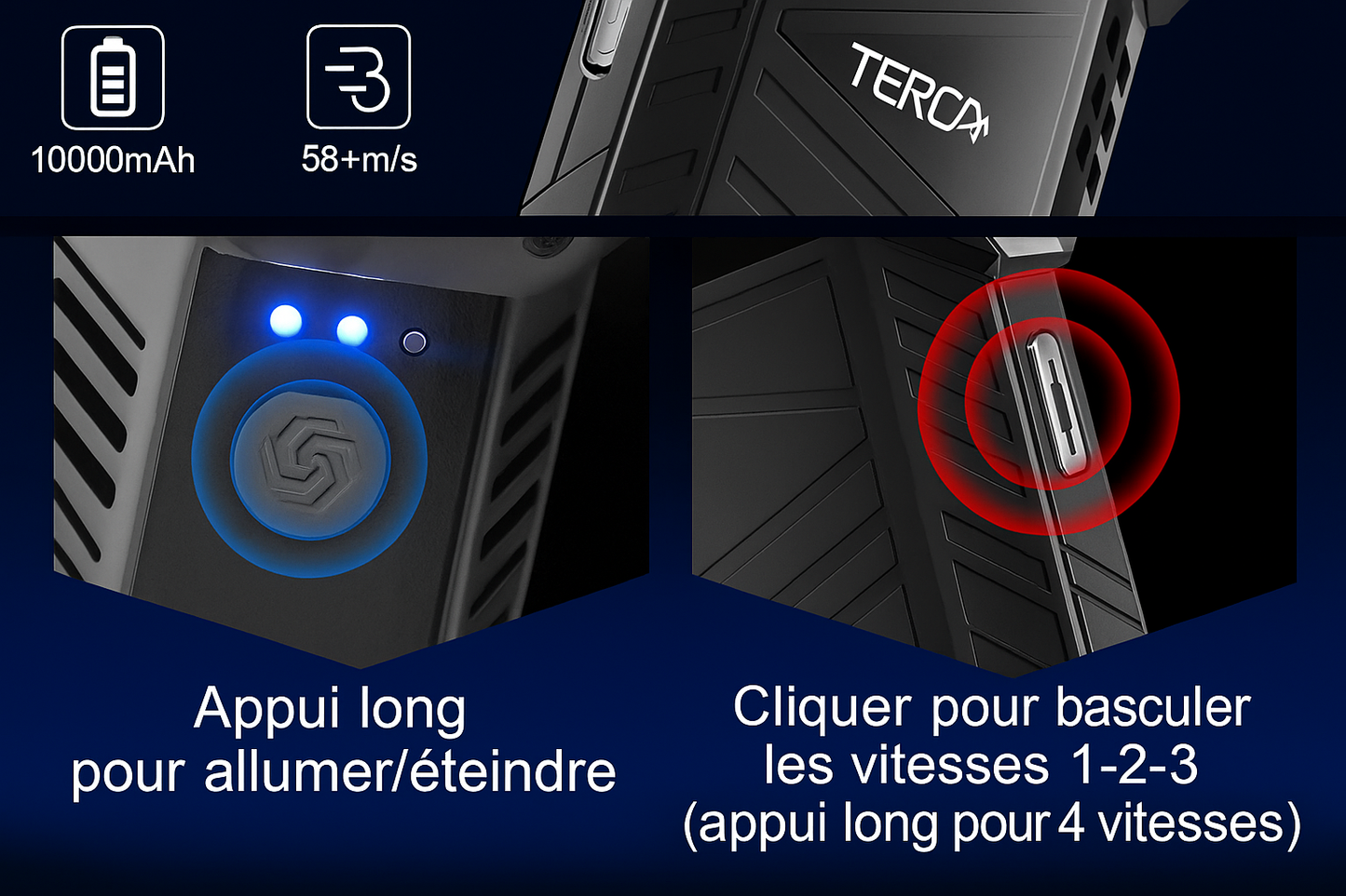 Souffleur d’Air Comprimé THERAGUN X3 Ultra – 180000 RPM Sans Fil