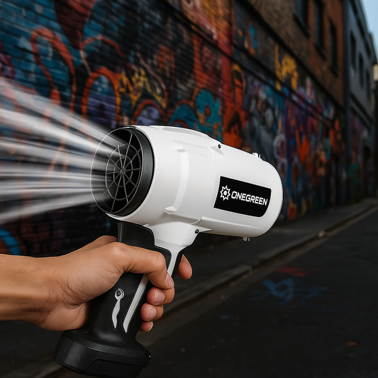 Souffleur d’Air Puissant ONEGREEN 2000W – Turbo Jet Brushless 200m/s, Électrique et Portable, Compatible Batterie Makita 18V, Outil de Nettoyage Haute Performance