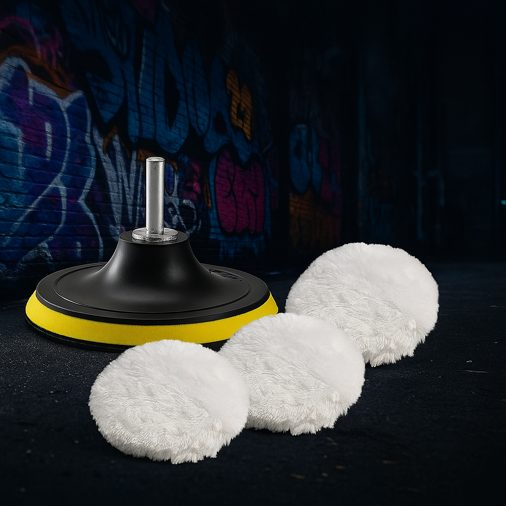 Kit Polisseuse Voiture en LAINE 5 Pièces