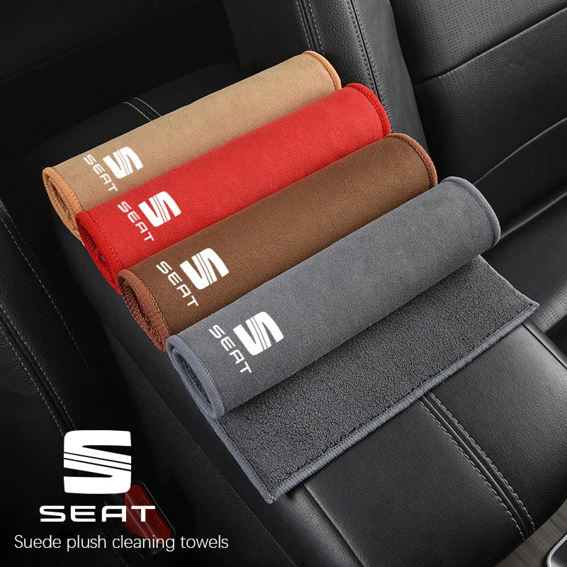 Chiffon Microfibre Detailing Auto - COGNAC/ROUGE/GRIS/BRUN