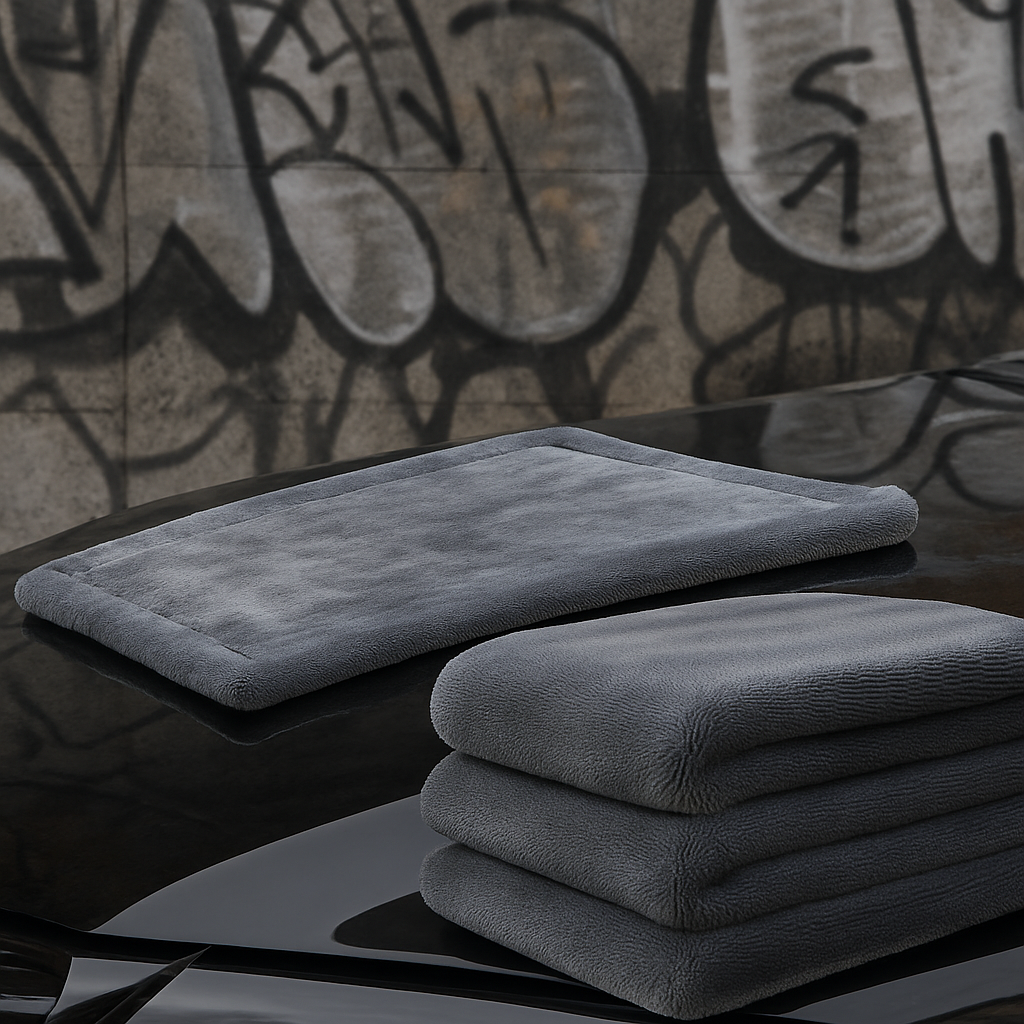 Chiffon Microfibre Detailing auto - GRIS - Différentes tailles