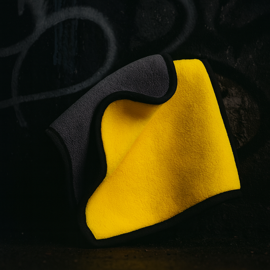 Microfibre Detailing Auto - Ultra Douce - JAUNE/GRIS - Différentes tailles