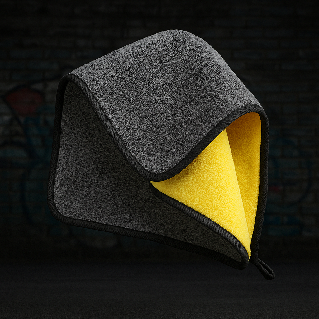 Microfibre Detailing auto - Jaune/Gris - Différentes tailles