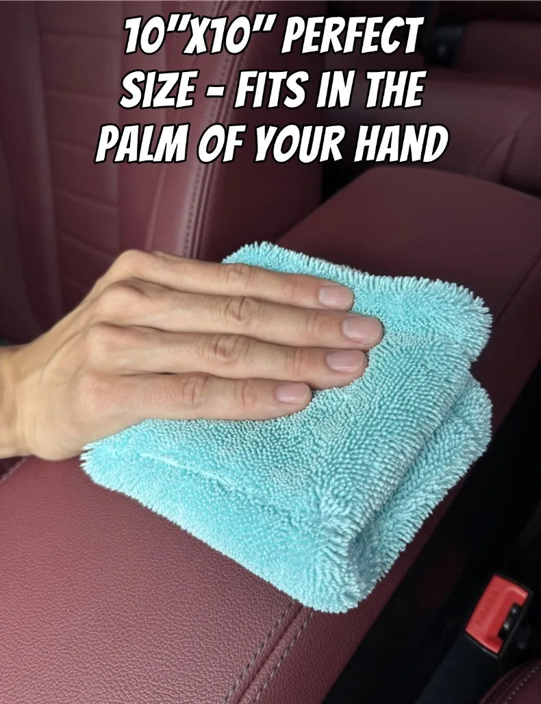 Chiffon Microfibre Detailing Auto - VIOLET/ROUGE/GRIS/BLEU - 25X25CM