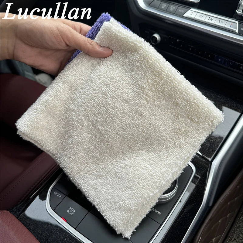 Chiffon Microfibre Detailing Auto - BLANC/VIOLET - Différentes tailles