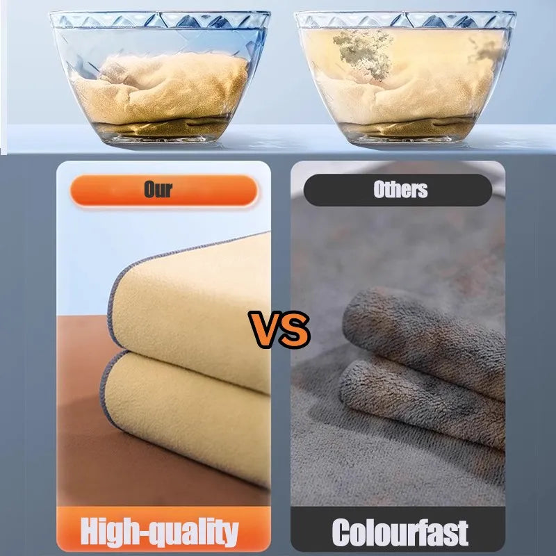 Chiffons Microfibre - ORANGE/BLEU - Différentes tailles