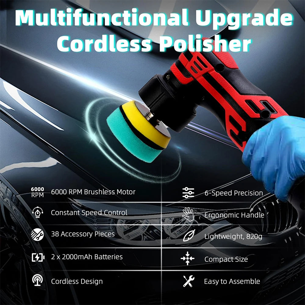 Polisseuse Voiture ROUGE