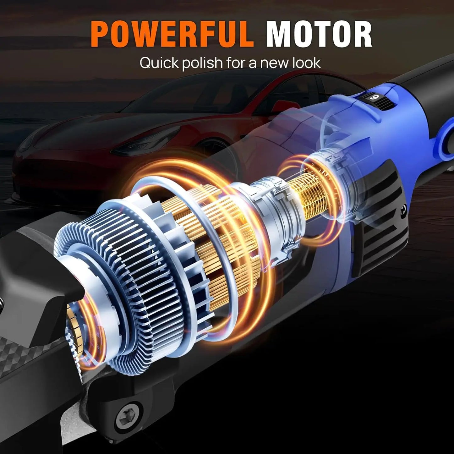 Polisseuse Voiture BLEU