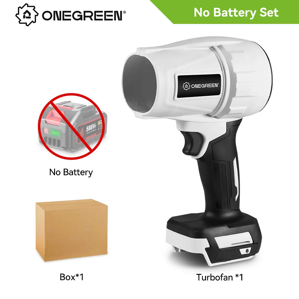 Souffleur d’Air Puissant ONEGREEN 2000W – Turbo Jet Brushless 200m/s, Électrique et Portable, Compatible Batterie Makita 18V, Outil de Nettoyage Haute Performance