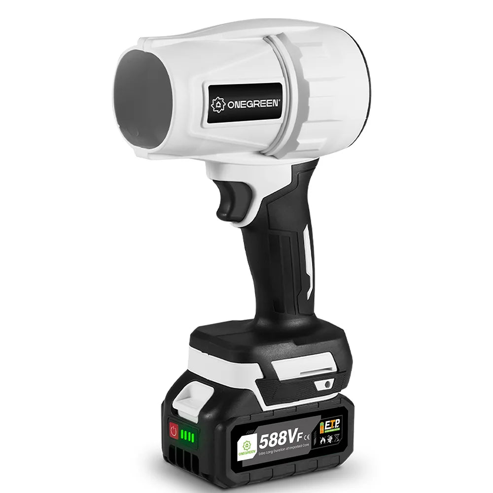 Souffleur d’Air Puissant ONEGREEN 2000W – Turbo Jet Brushless 200m/s, Électrique et Portable, Compatible Batterie Makita 18V, Outil de Nettoyage Haute Performance