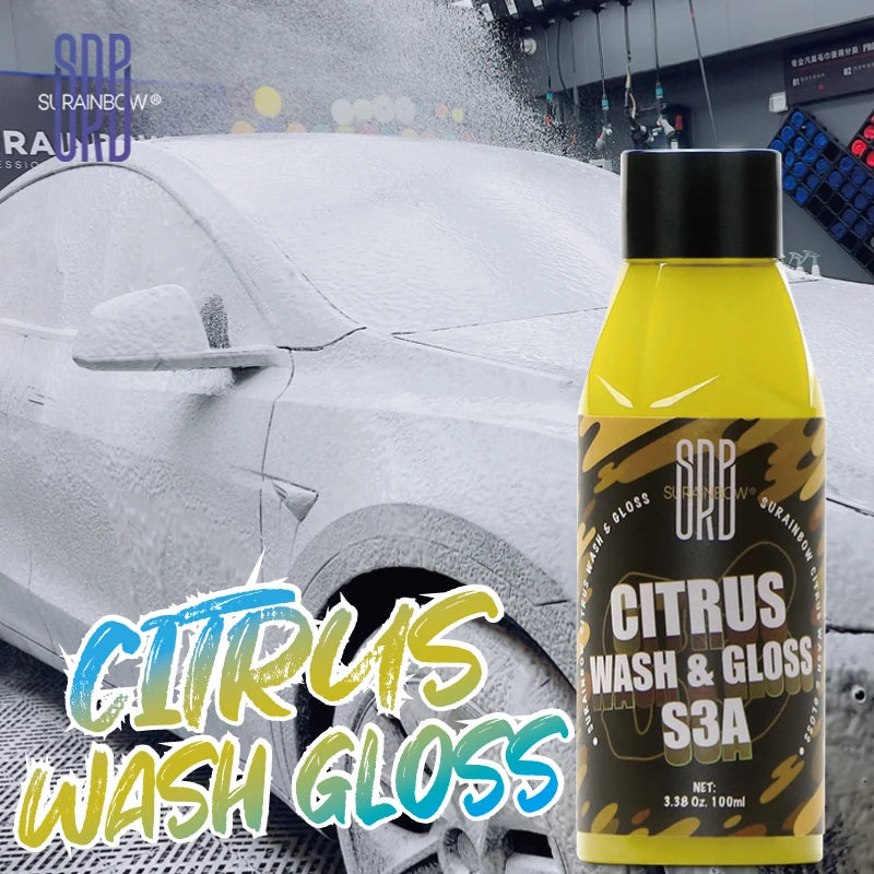 Citrus Wash & Gloss Foaming Car Wash Soap(Works with Foam Cannons/Guns or Bucket Washes)Safe for Cars,Trucks,Motorcycles,RVs