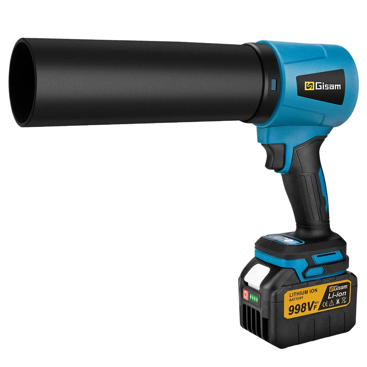 Souffleur d’Air Puissant Gisam 300000RPM – Turbo Jet Brushless 400m/s, Électrique et Portable, Compatible Batterie Makita 18V, Idéal Voiture, Atelier et Jardin