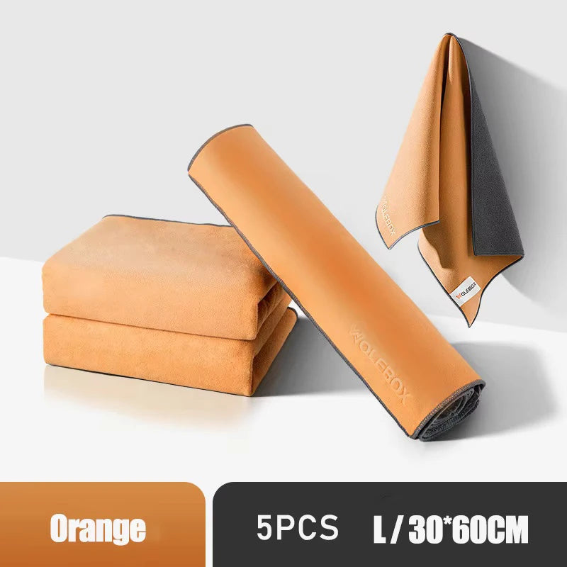 Chiffons Microfibre - ORANGE/BLEU - Différentes tailles