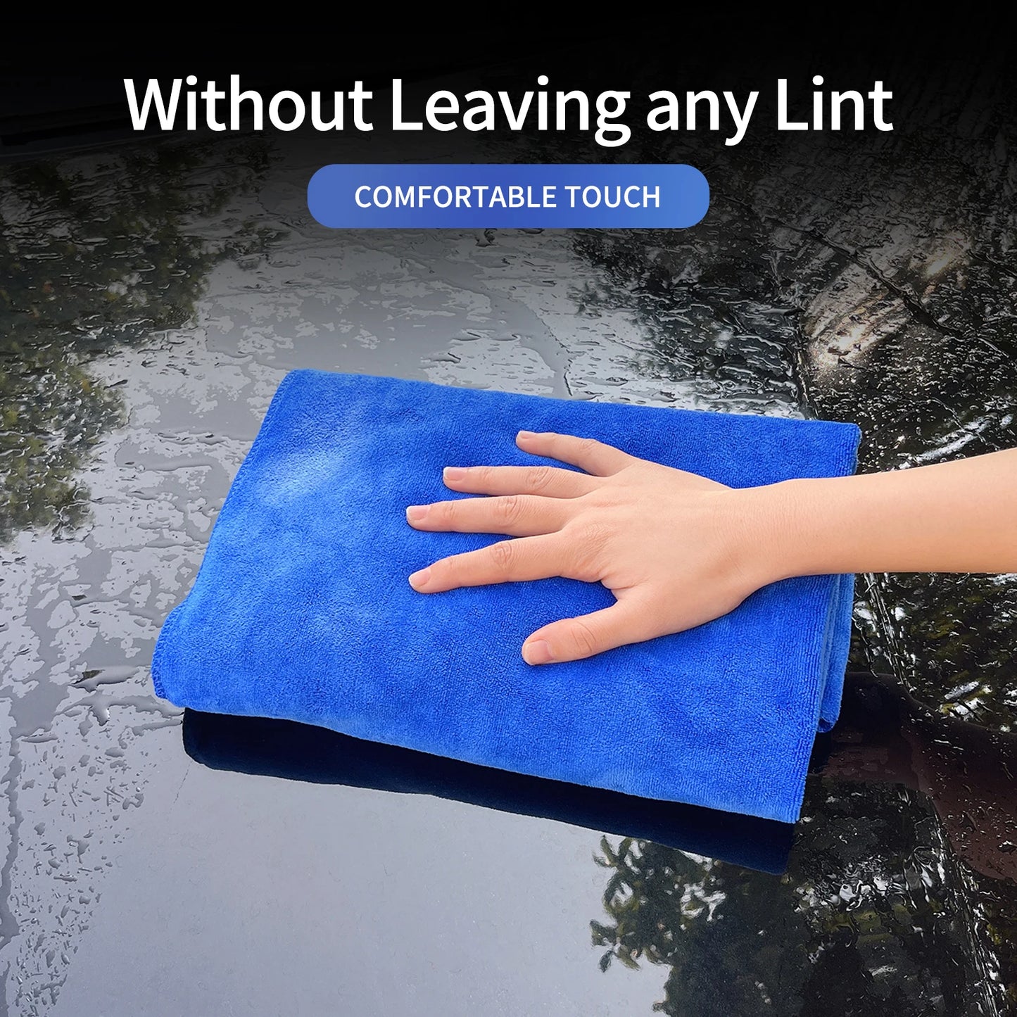 Chiffon Microfibre Detailing Auto - BLEU/GRIS