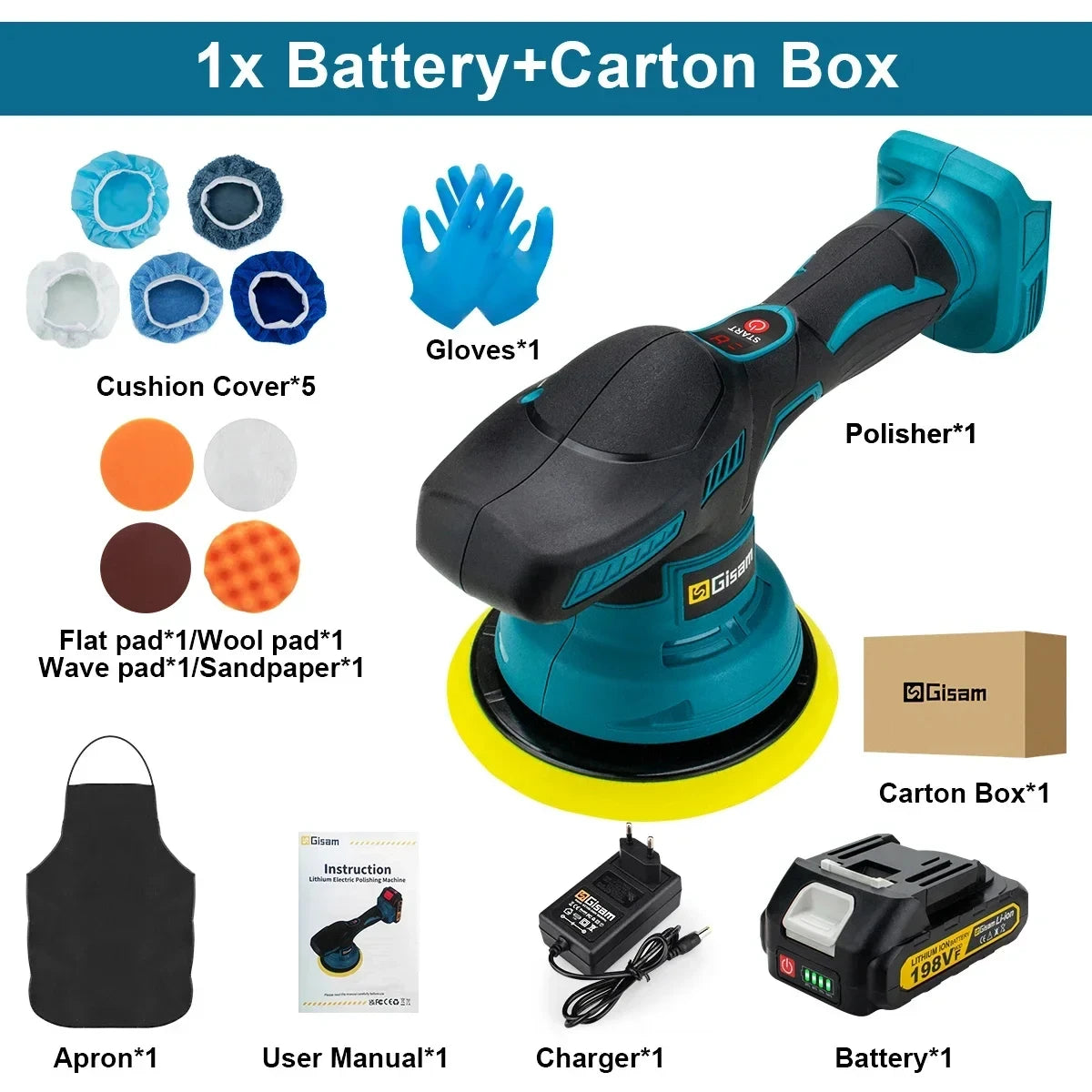 Polisseuse Voiture TURQUOISE