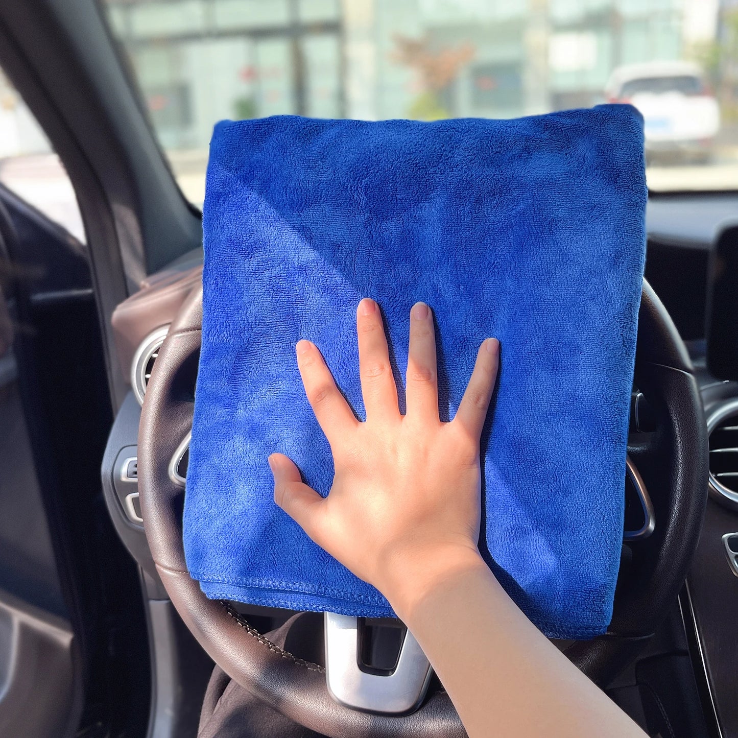 Chiffon Microfibre Detailing Auto - BLEU/GRIS