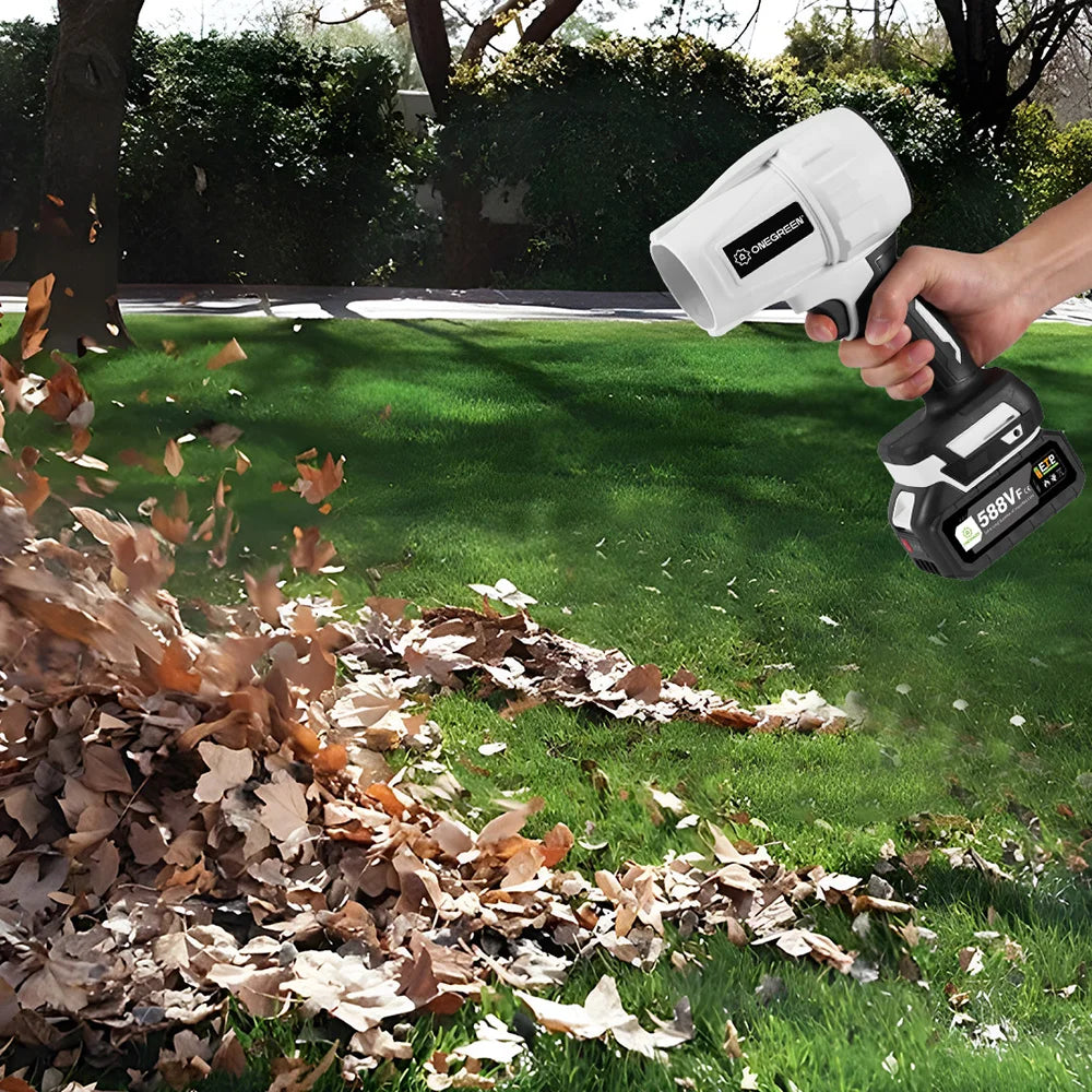 Souffleur d’Air Puissant ONEGREEN 2000W – Turbo Jet Brushless 200m/s, Électrique et Portable, Compatible Batterie Makita 18V, Outil de Nettoyage Haute Performance