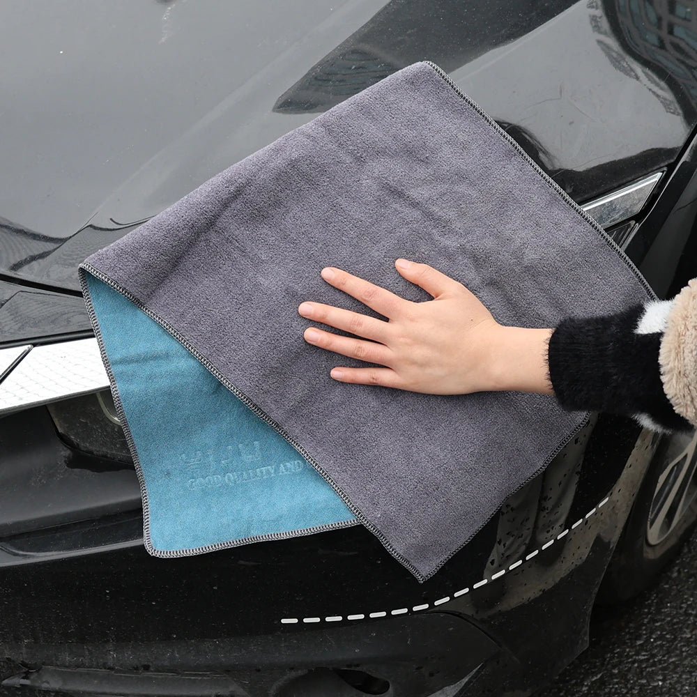 Chiffon Microfibre Detailing Auto - BLEU/GRIS - Différentes tailles