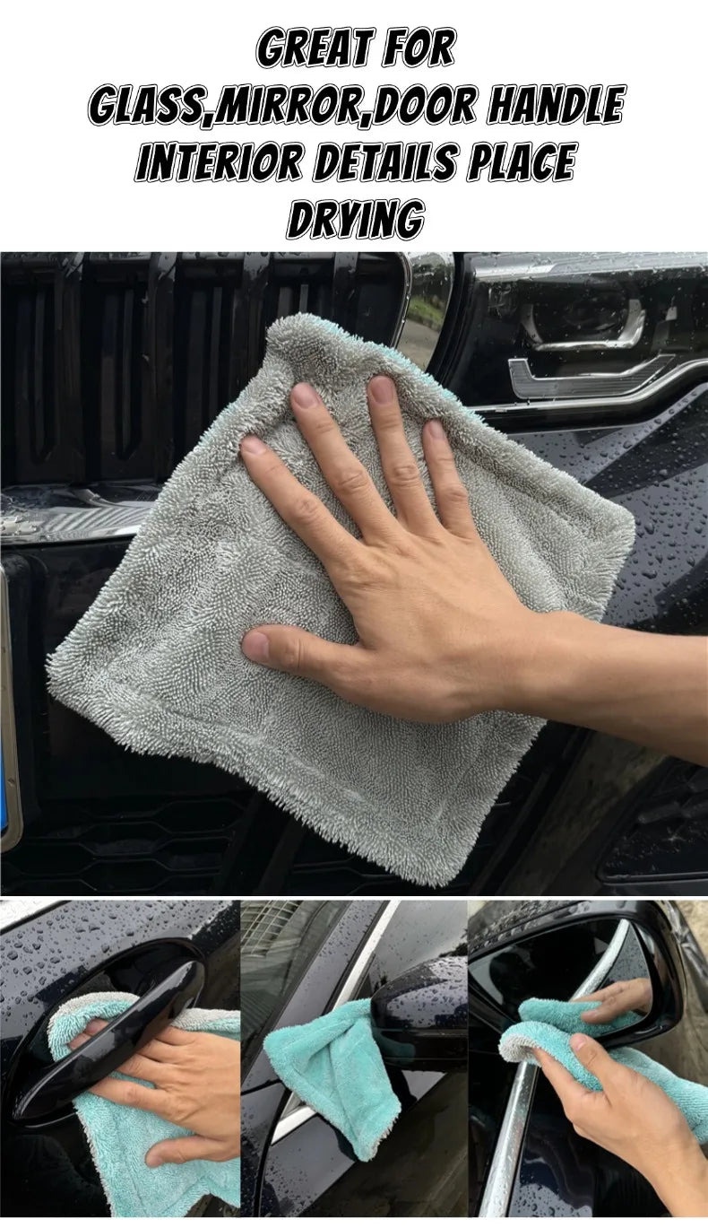 Chiffon Microfibre Detailing Auto - VIOLET/ROUGE/GRIS/BLEU - 25X25CM