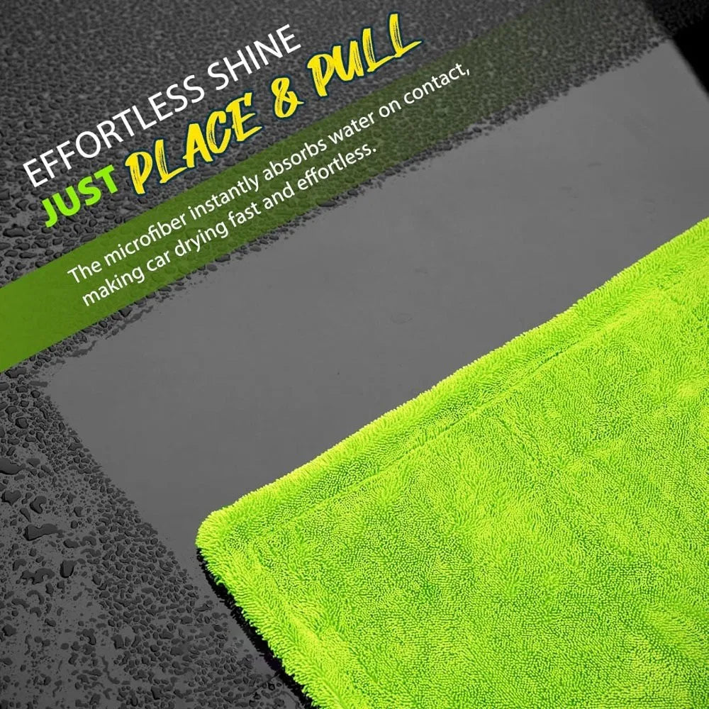 Chiffon Microfibre - Double Face - VERT/GRIS - Différentes tailles