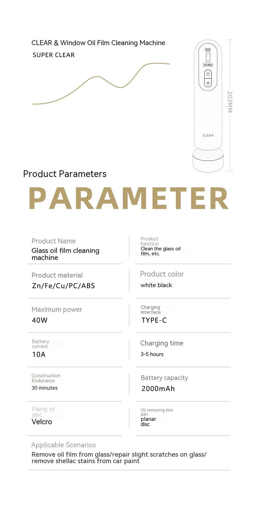 Mini Polisseuse Voiture USB