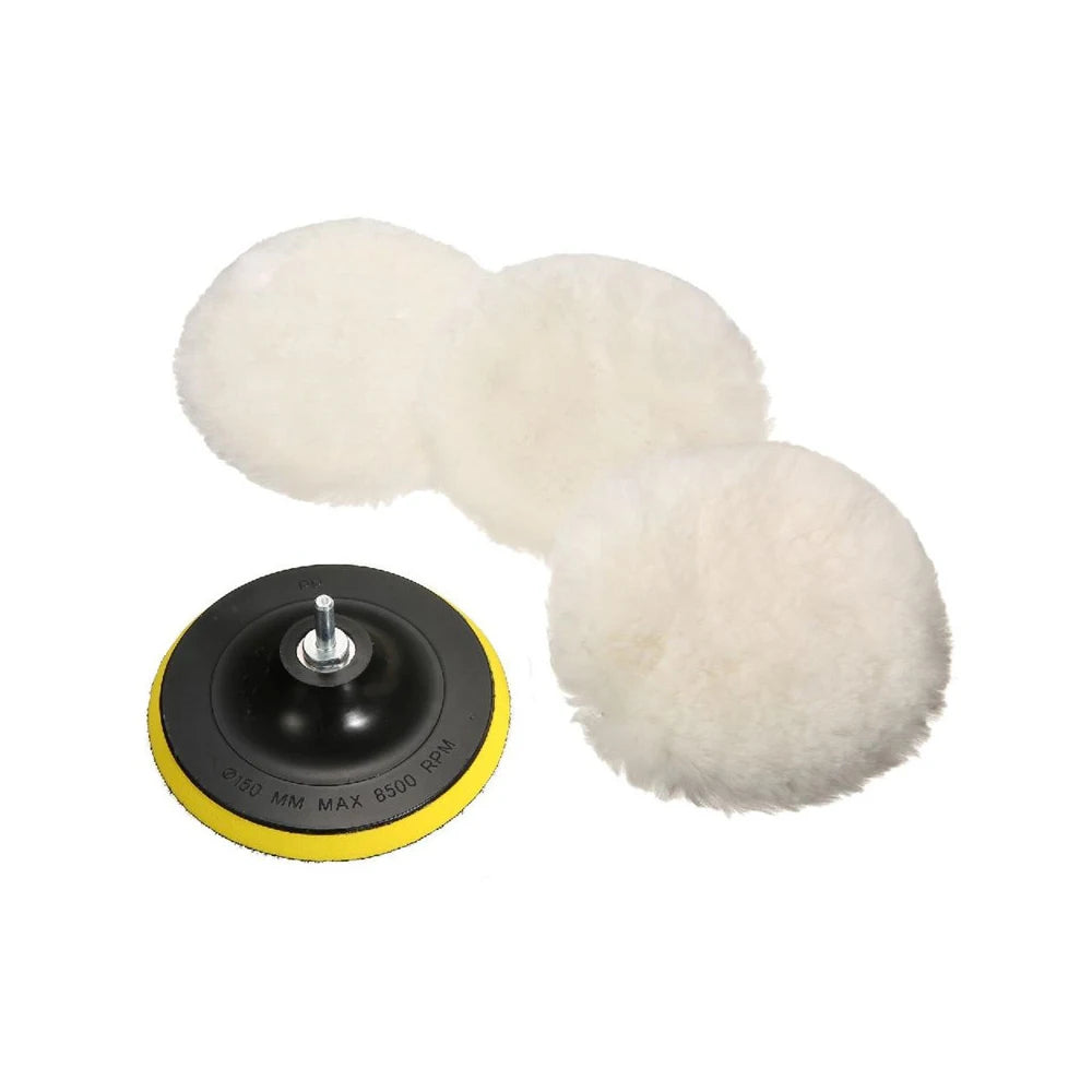 Kit Polisseuse Voiture en Laine 3 pièces
