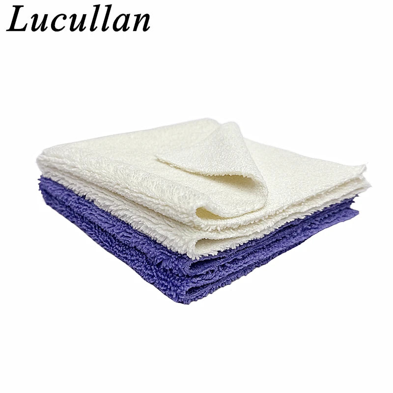 Chiffon Microfibre Detailing Auto - BLANC/VIOLET - Différentes tailles