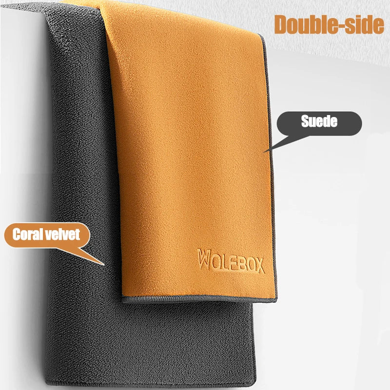 Chiffons Microfibre - ORANGE/BLEU - Différentes tailles