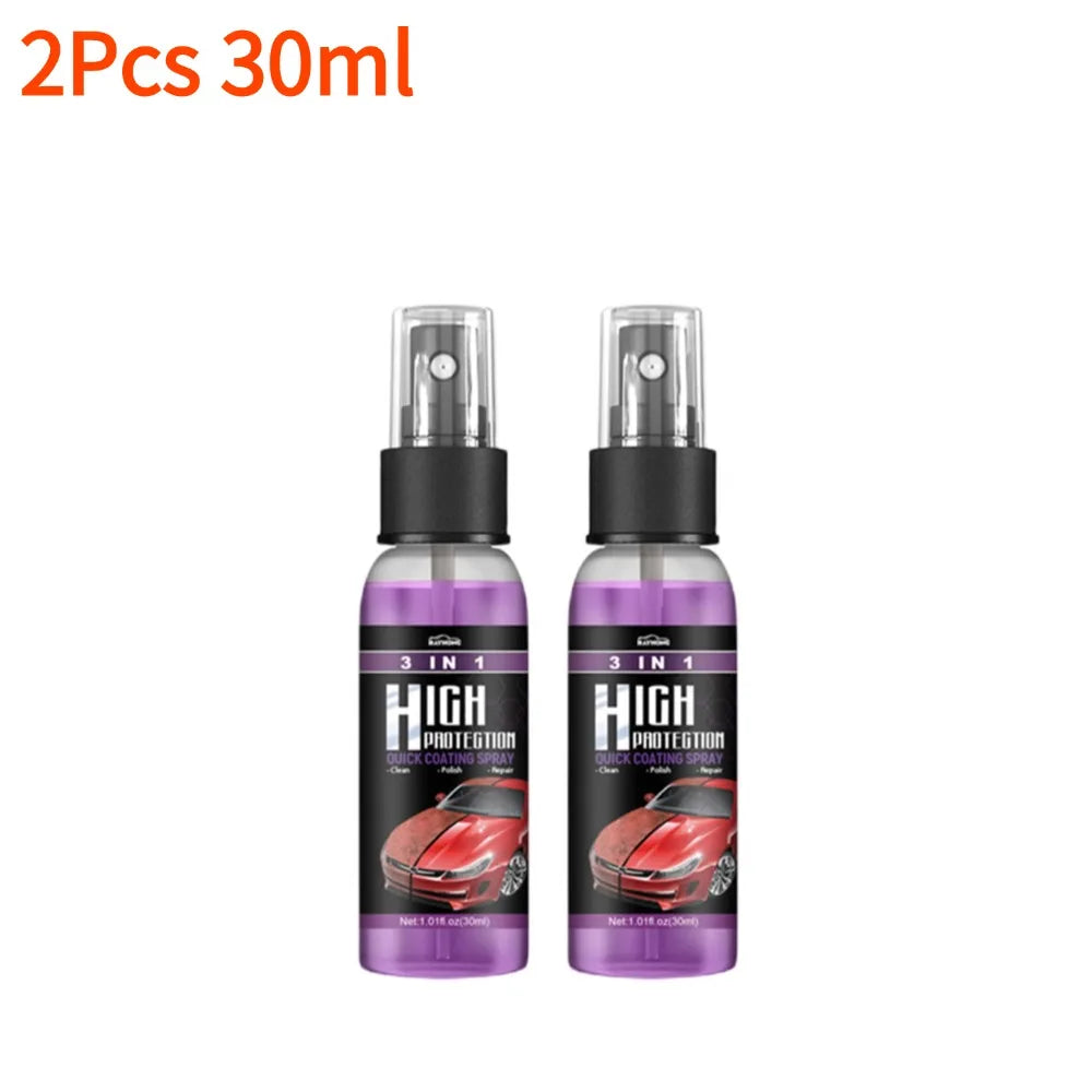 Spray Céramique Voiture 3 en 1 – Nettoyage, Protection Nano & Brillance Haute Définition | Detailing Auto