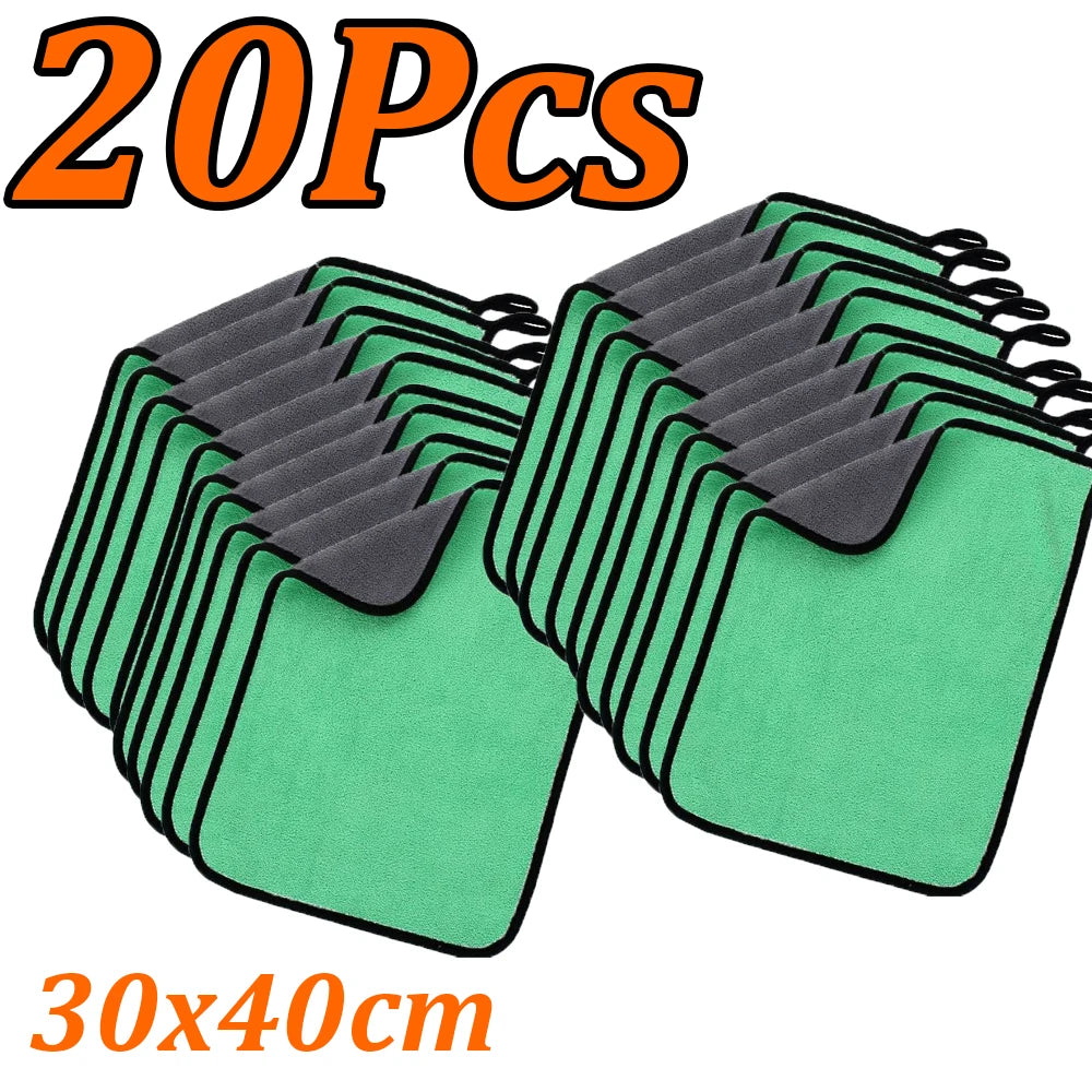 Chiffon Microfibre - GRIS/VERT - Différentes tailles