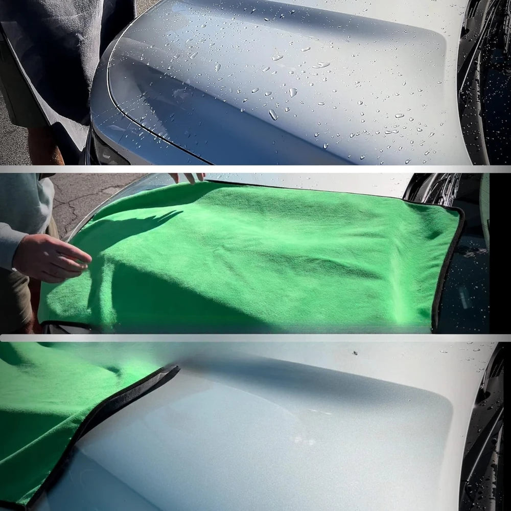 Chiffon Microfibre - GRIS/VERT - Différentes tailles