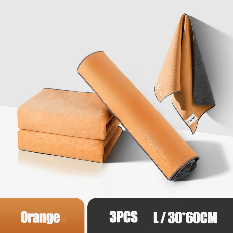 Chiffons Microfibre - ORANGE/BLEU - Différentes tailles