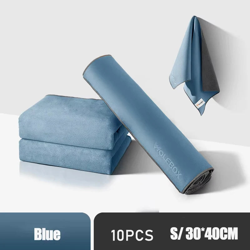 Chiffons Microfibre - ORANGE/BLEU - Différentes tailles