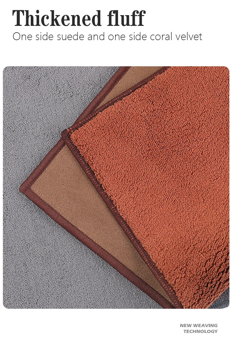 Chiffon Microfibre Detailing Auto - COGNAC/ROUGE/GRIS/BRUN