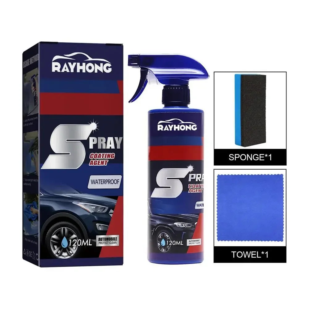 3 in 1 3-1PCS Car Nano Ceramic Coating Quick Film Spray 120ml Scratch Nano Repair Spray car shampoo , car wash, Wax Polish