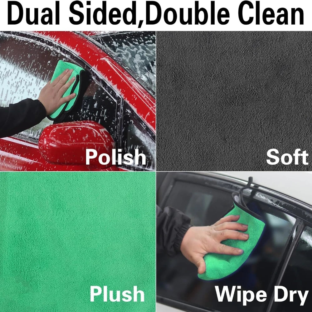 Chiffon Microfibre - GRIS/VERT - Différentes tailles