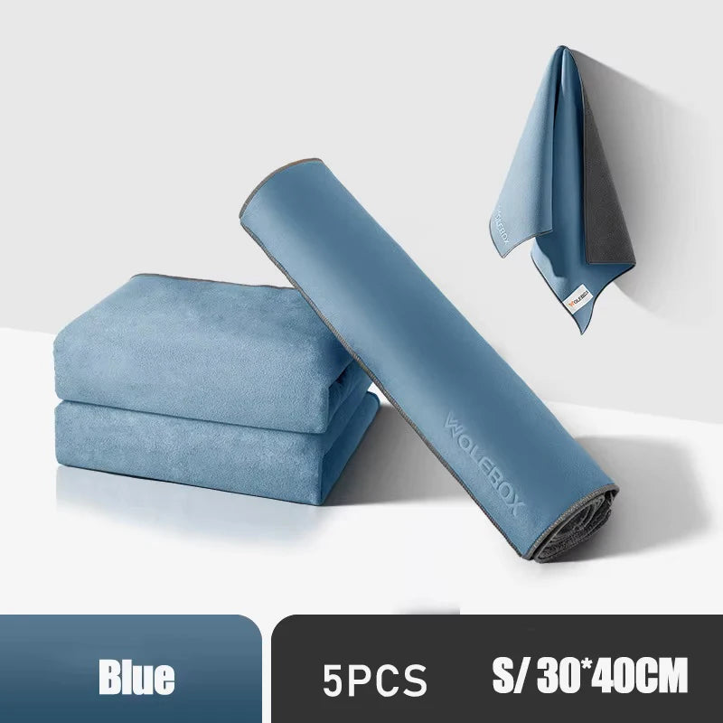 Chiffons Microfibre - ORANGE/BLEU - Différentes tailles