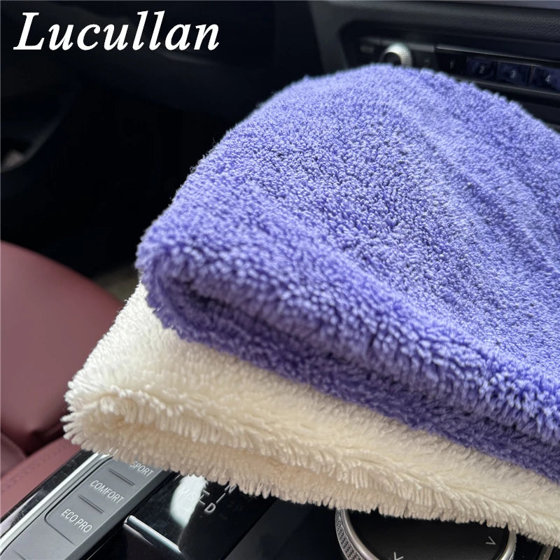 Chiffon Microfibre Detailing Auto - BLANC/VIOLET - Différentes tailles