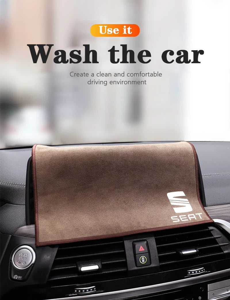 Chiffon Microfibre Detailing Auto - COGNAC/ROUGE/GRIS/BRUN