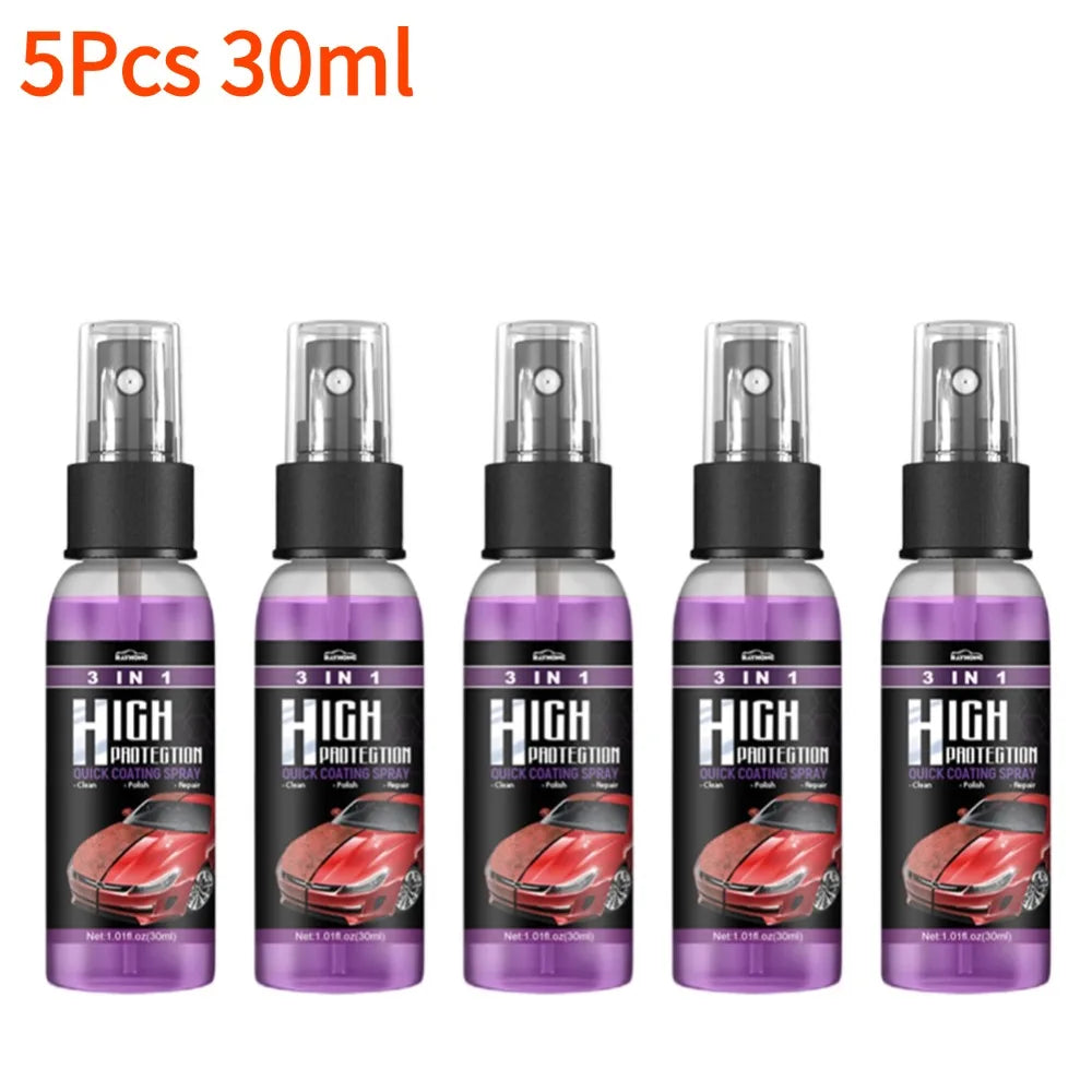 Spray Céramique Voiture 3 en 1 – Nettoyage, Protection Nano & Brillance Haute Définition | Detailing Auto