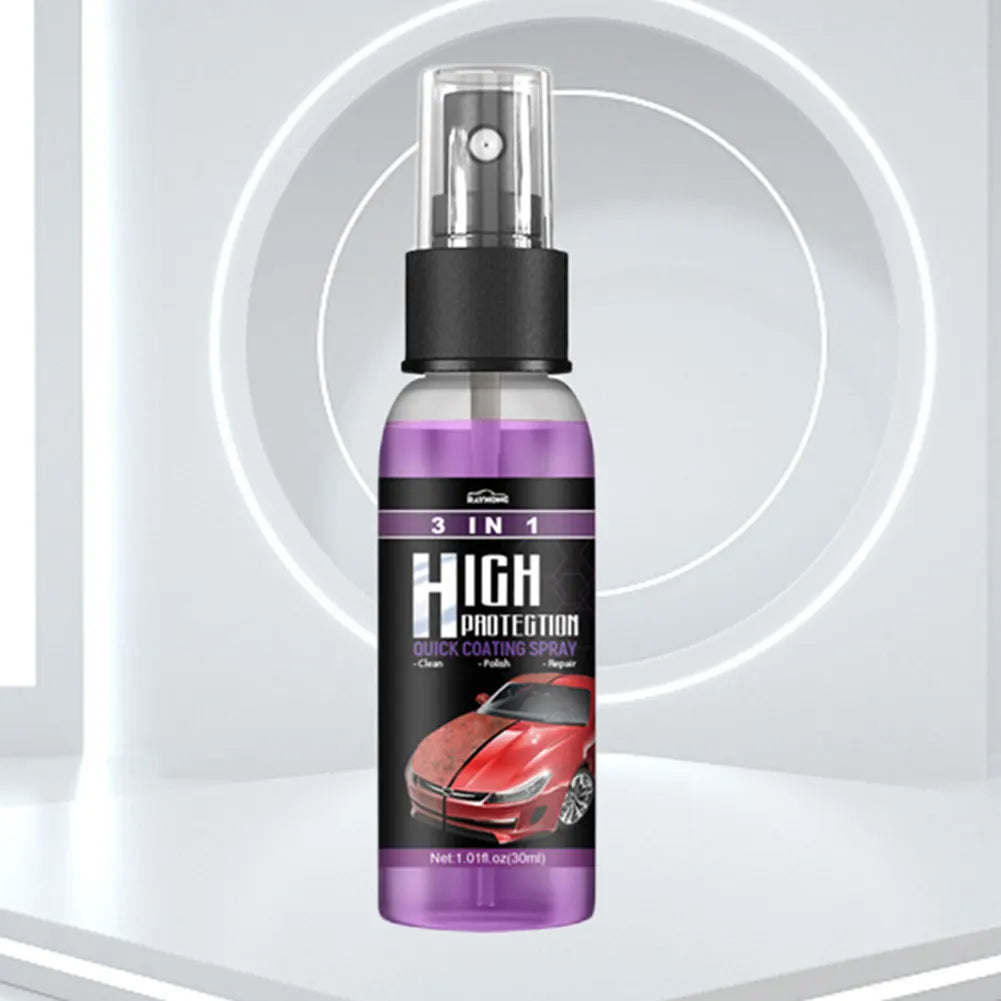 Spray Céramique Voiture 3 en 1 – Nettoyage, Protection Nano & Brillance Haute Définition | Detailing Auto