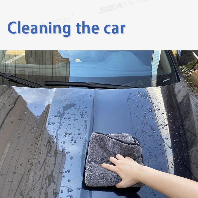 Chiffon Microfibre Détailing Auto - BLEU/NOIR - Différentes tailles