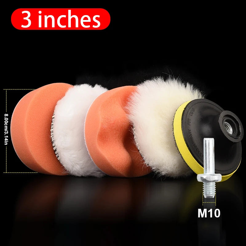 Kit de Disques Polisseuse Voiture 6 Pièces